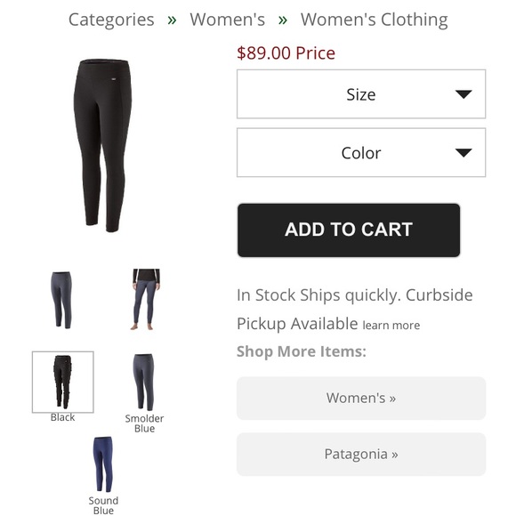 NWT Patagonia Women’s Capilene Midweight Bottom S Black - Picture 6 of 11